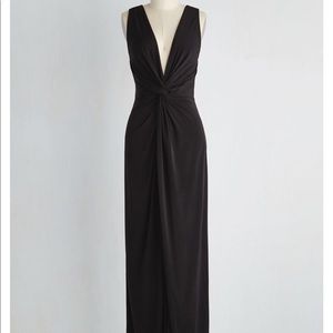 Elegant black maxi dress